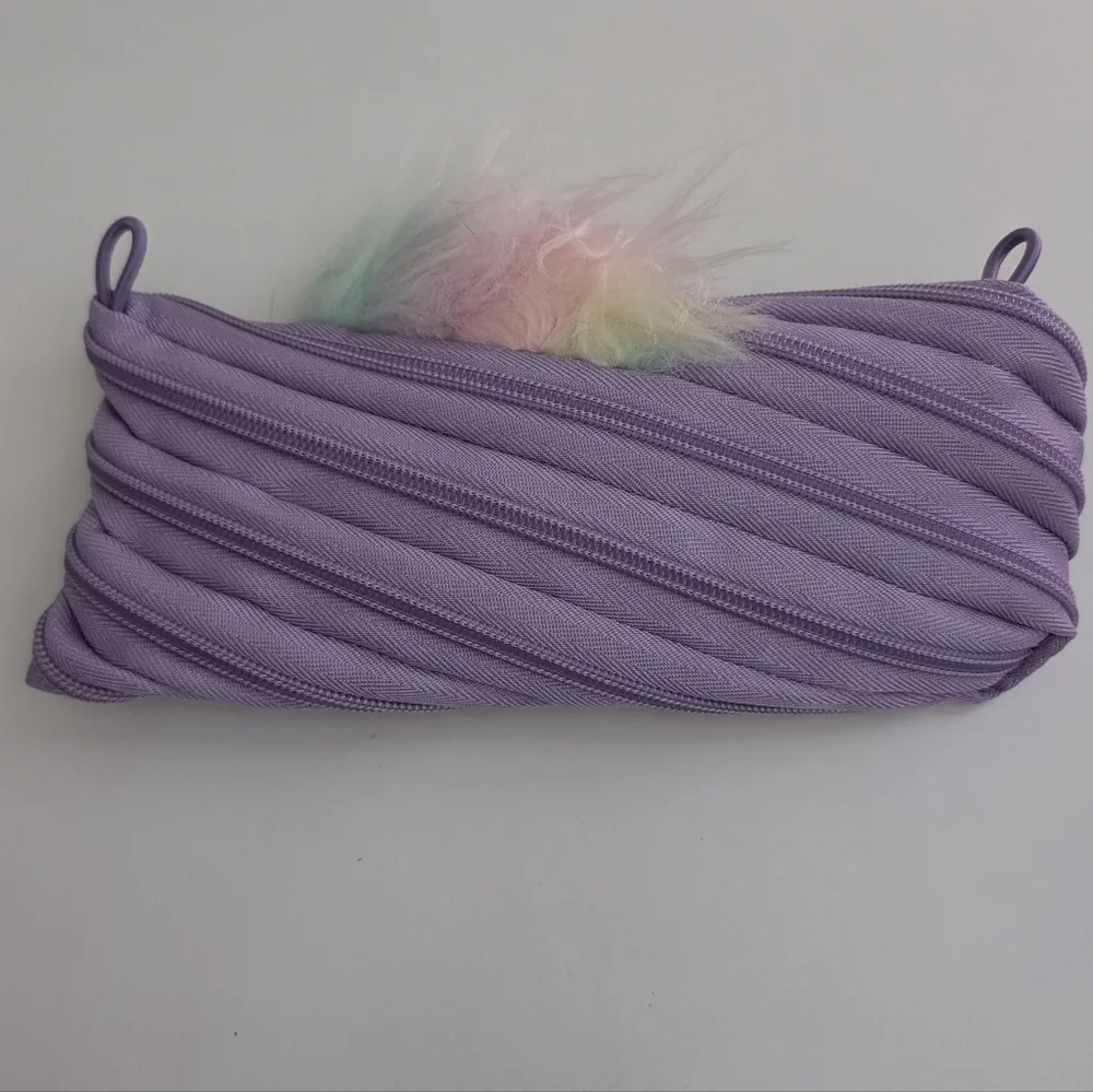 Purple Unicorn Zip It Pencil Pouch